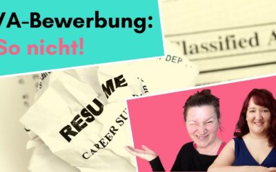 Bewerbung als virtuelle Assistenz : Die 3 größten Fehler